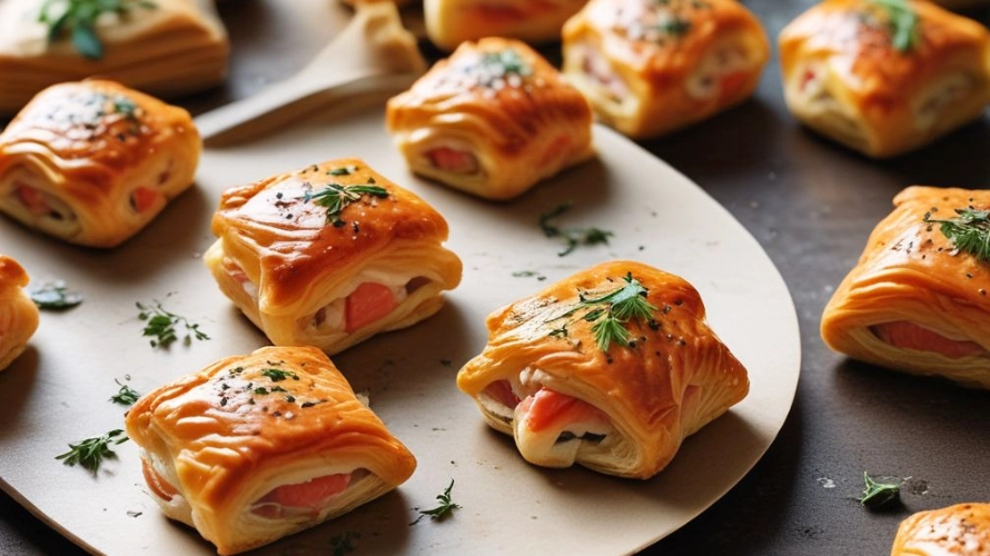 Feuilletés au Saumon Fumé