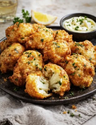 Cauliflower fritters recipe