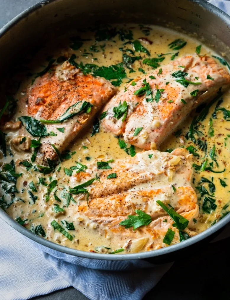 Saumon à la Florentine recipe